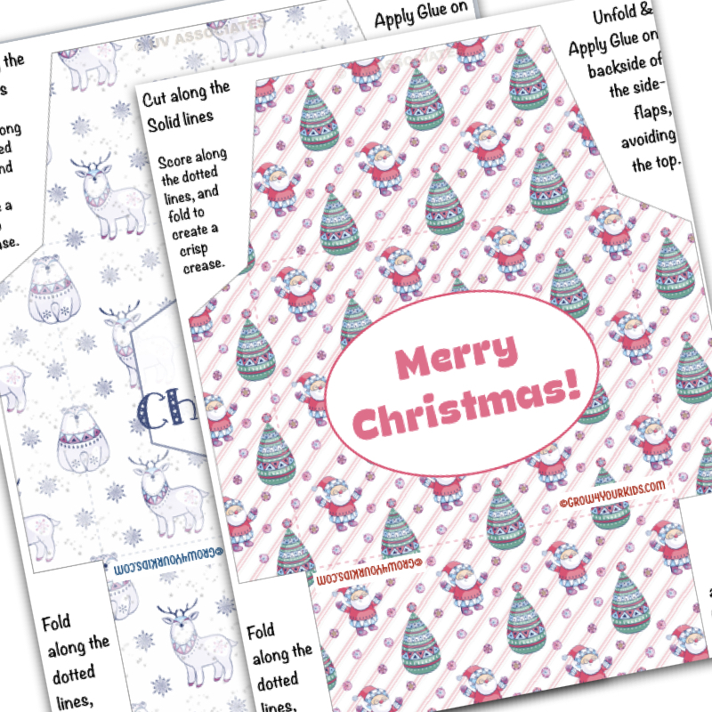 Envelope Templates for Christmas Craft!